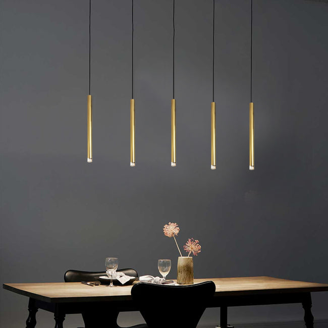 Lámpara colgante para riel magnético ultra slim aluminio acrílico bronce Ø3x1,90 cm LED 6W TUYA  - ARLC0033