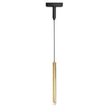 Lámpara colgante para riel magnético ultra slim aluminio acrílico bronce Ø3x1,90 cm LED 6W TUYA  - ARLC0033
