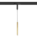 Lámpara colgante para riel magnético ultra slim aluminio acrílico bronce Ø3x1,90 cm LED 6W TUYA  - ARLC0033