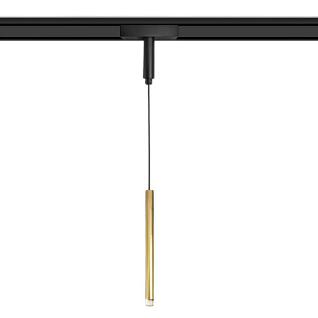 Lámpara colgante para riel magnético ultra slim aluminio acrílico bronce Ø3x1,90 cm LED 6W TUYA  - ARLC0033