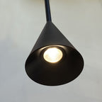 Lámpara colgante para riel magnético ultra slim aluminio negro LED 6W TUYA - ARLC0034