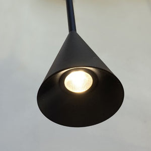 Lámpara colgante para riel magnético ultra slim aluminio negro LED 6W - ARLC0034