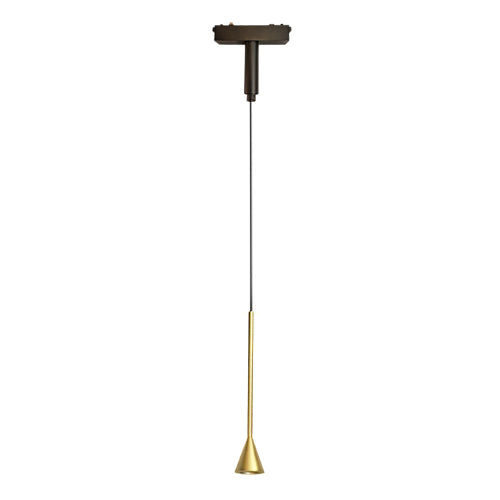 Lámpara colgante para riel magnético ultra slim aluminio bronce LED 6W TUYA - ARLC0035