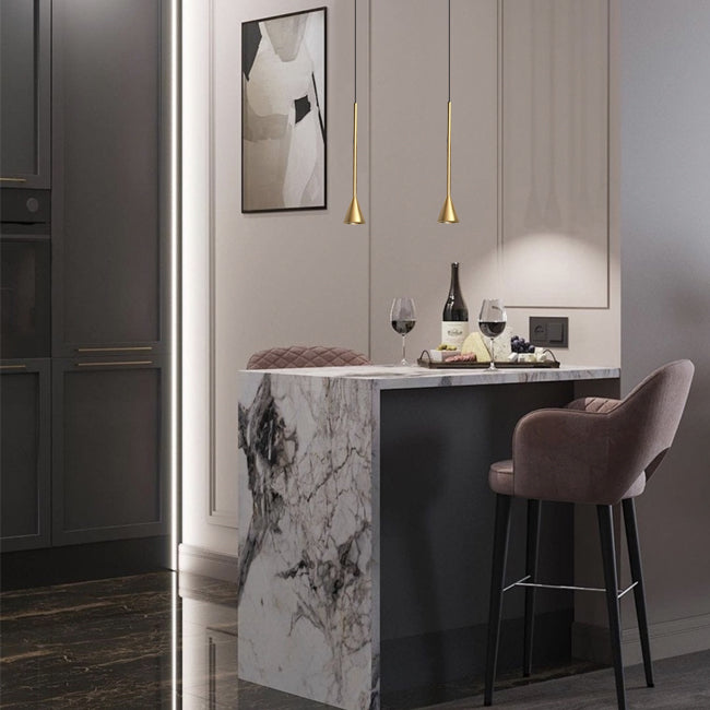 Lámpara colgante para riel magnético ultra slim aluminio bronce LED 6W TUYA - ARLC0035
