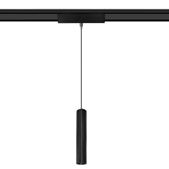 Lámpara colgante para riel magnético aluminio negro 15cm LED 6W TUYA - ARLC0040