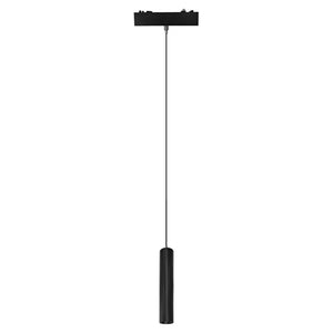 Lámpara colgante para riel magnético aluminio negro 15cm LED 6W - ARLC0040