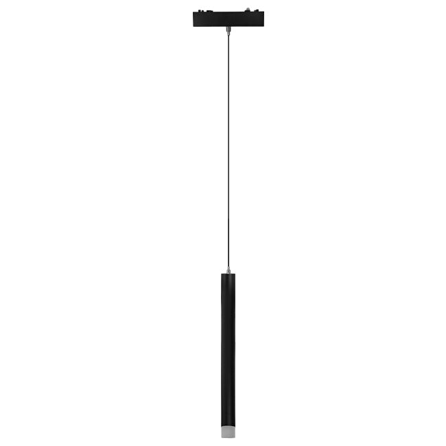 Lámpara colgante para riel magnético aluminio Negro 22 cm LED 6W - ARLC0041