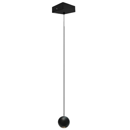 Lámpara colgante aluminio negro Ø5x1,53 cm LED 4.5W - ARLC0043