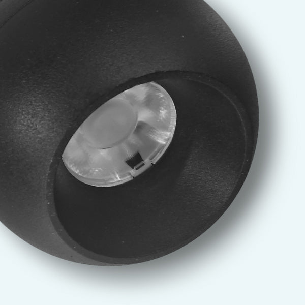 Lámpara colgante para riel magnético aluminio negro Ø8x1,56 cm LED 7W - ARLC0044