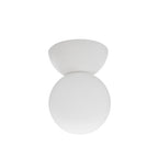 Plafón o aplique concreto vidrio empavonado Ø8x11,5 cm G9 - ARPL0002
