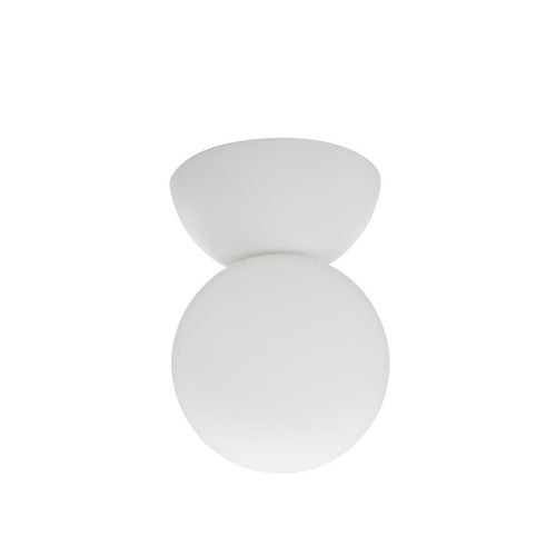 Plafón o aplique concreto vidrio empavonado Ø8x11,5 cm G9 - ARPL0002