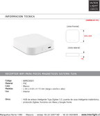 Receptor wifi para focos magnéticos sistema tuya - ARRC0001