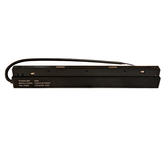 Driver negro para riel magnético 200 W 48V - ARTR0006