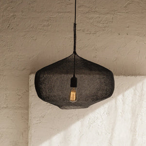 Lámpara colgante metal negro Ø50x56 cm E27 - ATLC0005