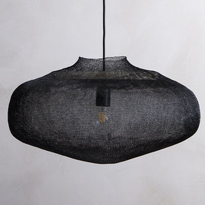 Lámpara colgante metal negro Ø43x24 cm E27 - ATLC0006