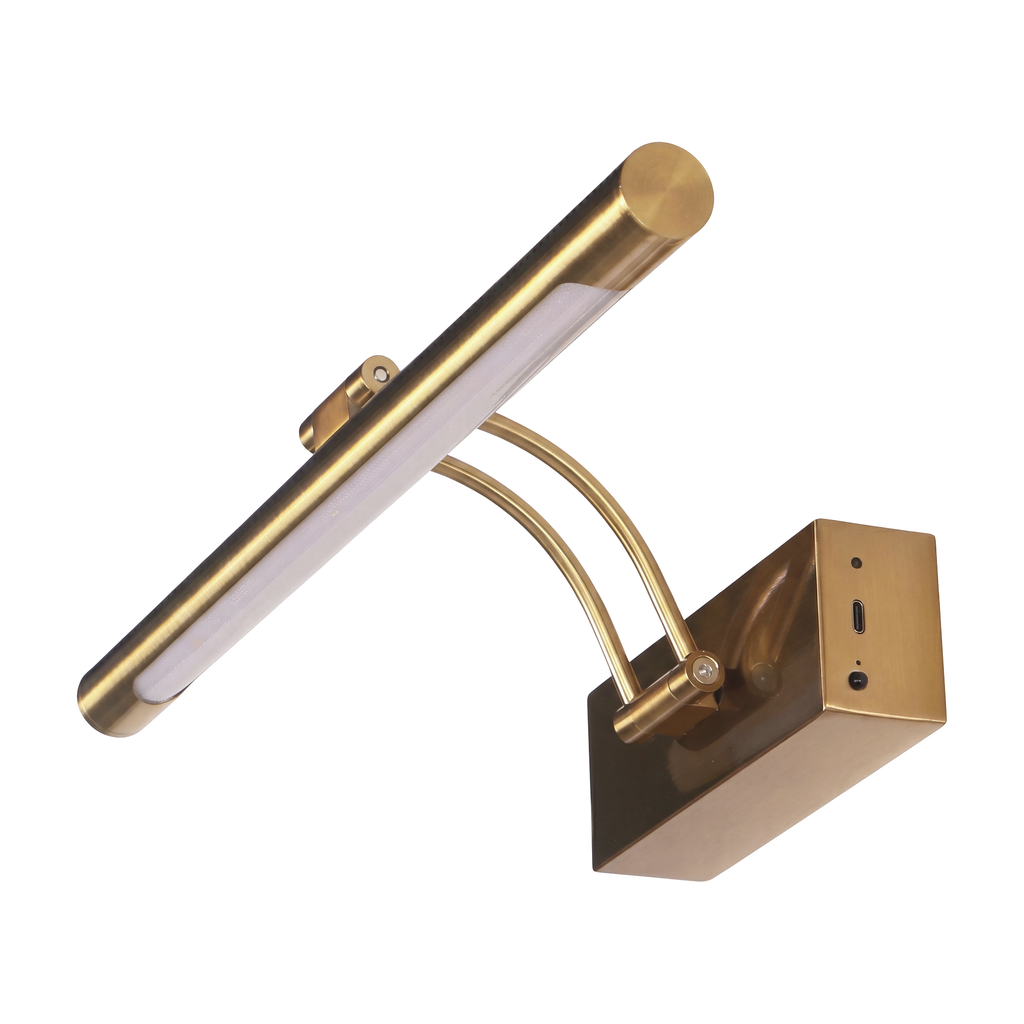 Alumbracuadro metal oro mate recargable - AXAC0001