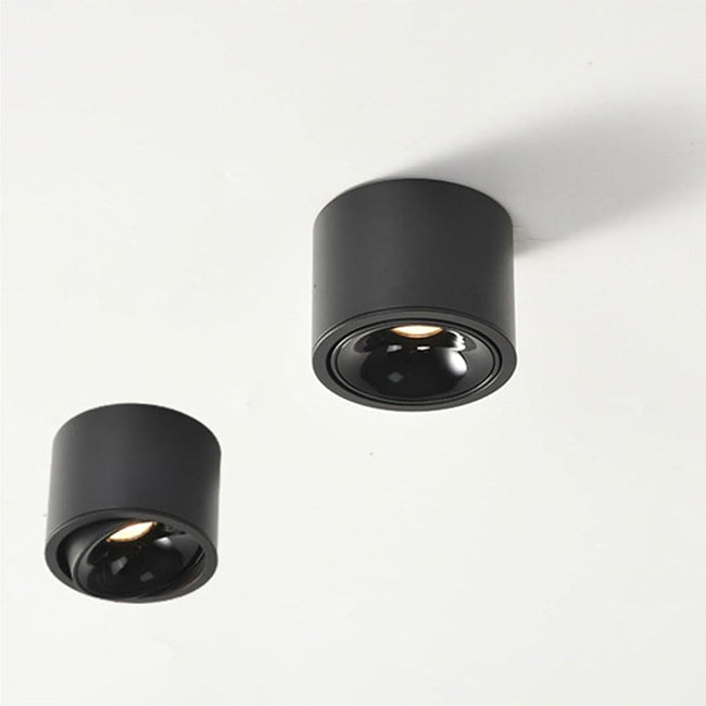 Foco sobrepuesto aluminio negro basculante dimeable  5W LED - AXFO0001