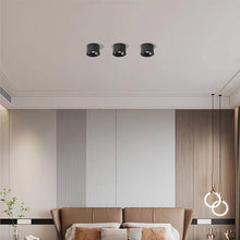 Cargar imagen en el visor de la galería, Foco sobrepuesto aluminio negro basculante dimeable  5W LED - AXFO0001
