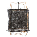Lámpara colgante bambú fibra natural negra Ø67 cm E27 - AYLC0002 (EXHIBICIÓN)