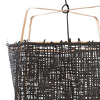 Lámpara colgante bambú fibra natural negra Ø67 cm E27 - AYLC0002 (EXHIBICIÓN)