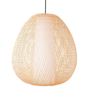 Lámpara colgante bambú natural Ø60 cm E27 - AYLC0007