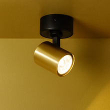 Cargar imagen en el visor de la galería, Foco sobrepuesto muro o techo aluminio negro bronce GU10 - CEFO0022
