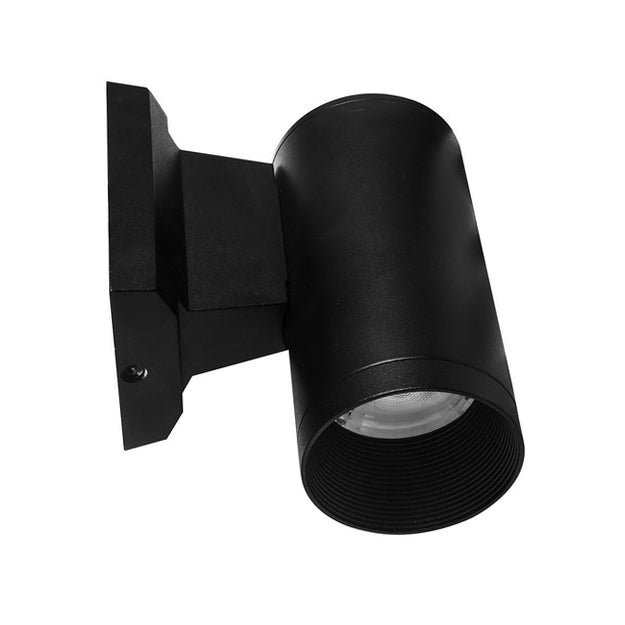 Foco sobrepuesto muro metal negro  Ø70x14  LED 18 W - BEAP0031