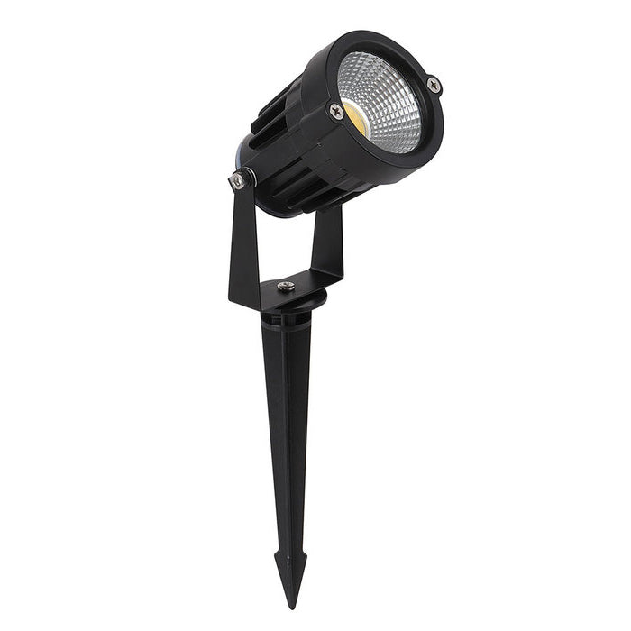 Foco estaca jardín negro LED 5W - BEES0003