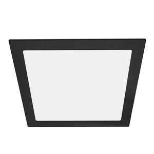 Foco embutido negro 30x30 cm LED 24W - BEFO0040