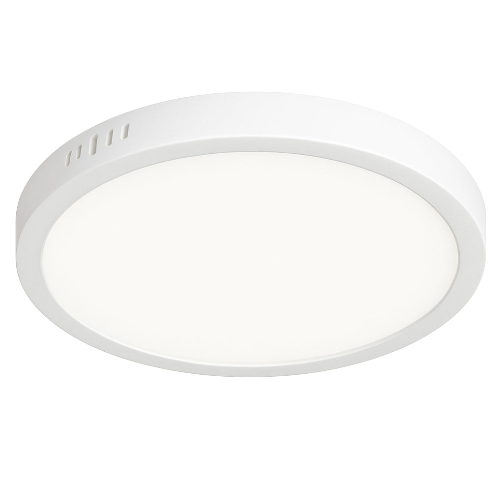 Plafón aluminio blanco Ø28 cm LED 24W - BEPL0004
