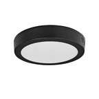 Plafón aluminio negro Ø16 cm LED 12W - BEPL0010