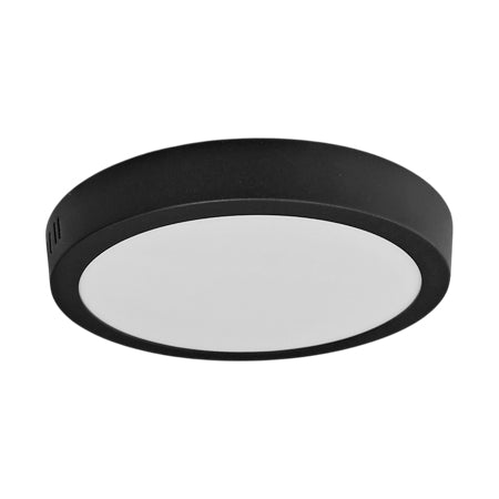 Plafón aluminio negro Ø21,2 cm LED 18W - BEPL0011