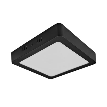 Plafón aluminio negro  15,5 x 15,5 cm LED 12W - BEPL0014