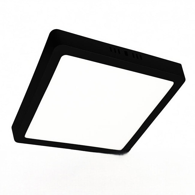 Plafón aluminio negro 20,5x20,5 cm LED 18W - BEPL0015