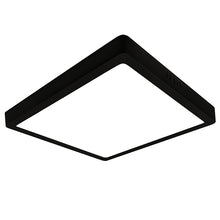 Cargar imagen en el visor de la galería, Plafón aluminio negro 28x28 cm LED 24W - BEPL0016
