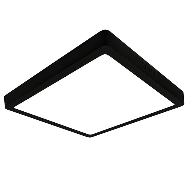 Plafón aluminio negro 28x28 cm LED 24W - BEPL0016
