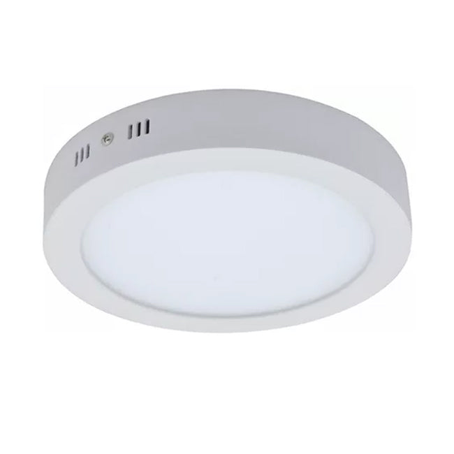 Plafón aluminio blanco Ø 28,5 cm luz fría LED 24W - BEPL0019
