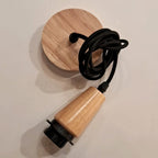 Lámpara colgante ratán natural 80 cm E27 - TOLC0018