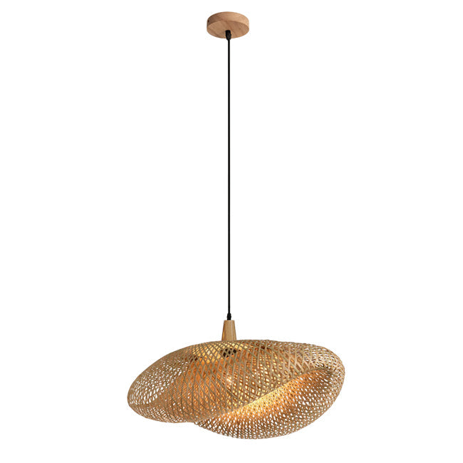 Lámpara colgante natural ratán 50 cm E27 - TOLC0017