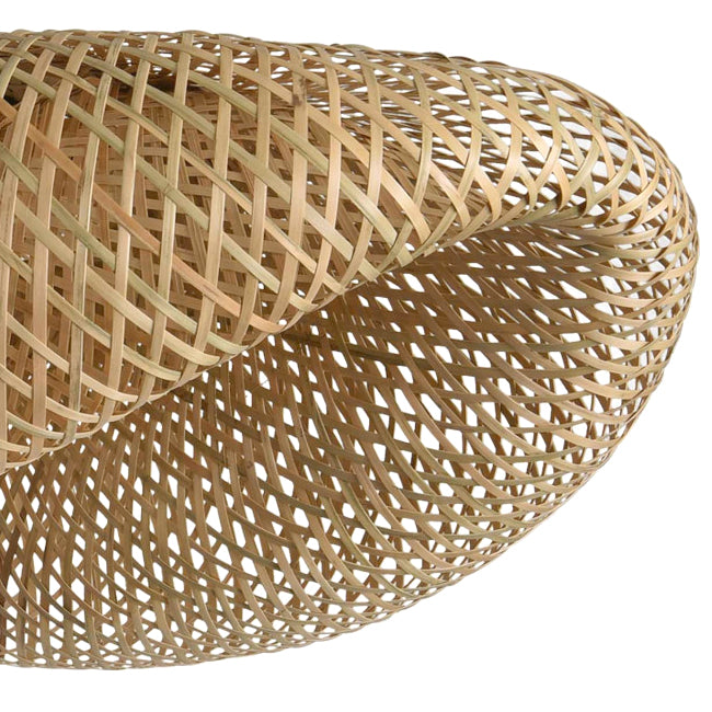 Lámpara colgante ratán natural 80 cm E27 - TOLC0018