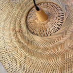 Lámpara colgante ratán natural 80 cm E27 - TOLC0018