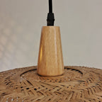 Lámpara colgante ratán natural 80 cm E27 - TOLC0018