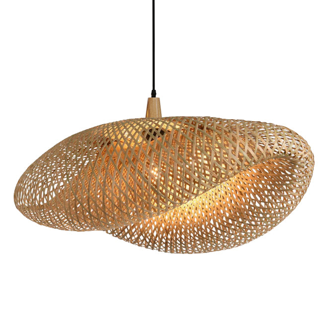 Lámpara colgante natural ratán 100 cm E27 - TOLC0019