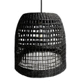 Lámpara colgante fibra natural negro Ø31x33 cm E27 - BRLC0059
