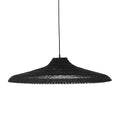 Lámpara colgante fibra natural negro 60x15 cm E27 - BRLC0060