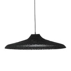 Lámpara colgante fibra natural negro 60x15 cm E27 - BRLC0060