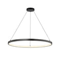 Lámpara colgante aluminio negro aro Ø 60 cm LED 35W - BYLC0001