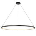 Lámpara colgante aluminio negro aro Ø90 cm LED 45W - BYLC0002