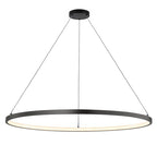 Lámpara colgante aluminio negro aro Ø90 cm LED 45W - BYLC0002