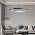 Lámpara colgante aluminio negro aro Ø90 cm LED 45W - BYLC0002